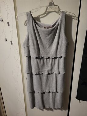 Philosophy Gray Tiered Dress